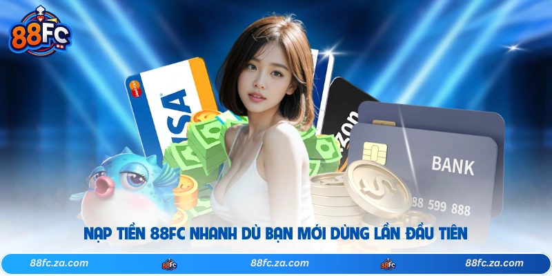 Nạp tiền 88FC nhanh dù bạn mới dùng lần đầu tiên